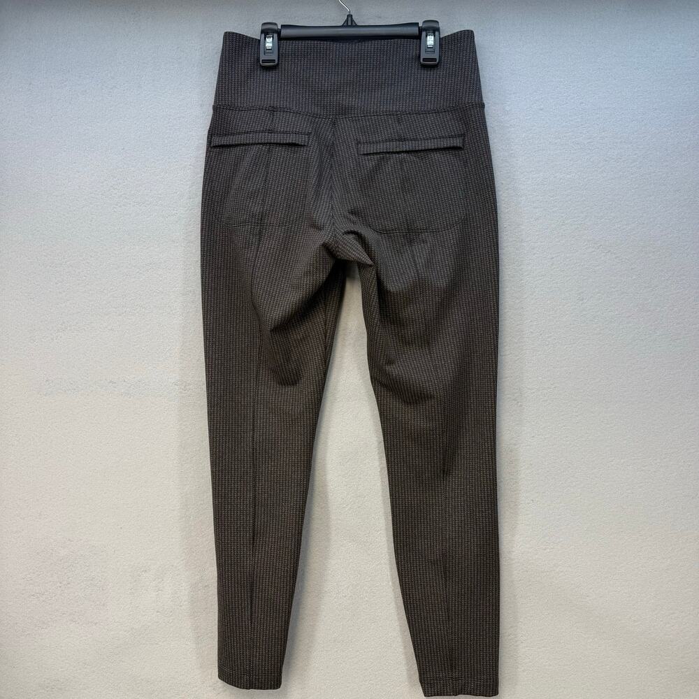Athleta Delancey Houndstooth Tight Women's M Brown Black Business Casual EUC - Picture 2 of 15